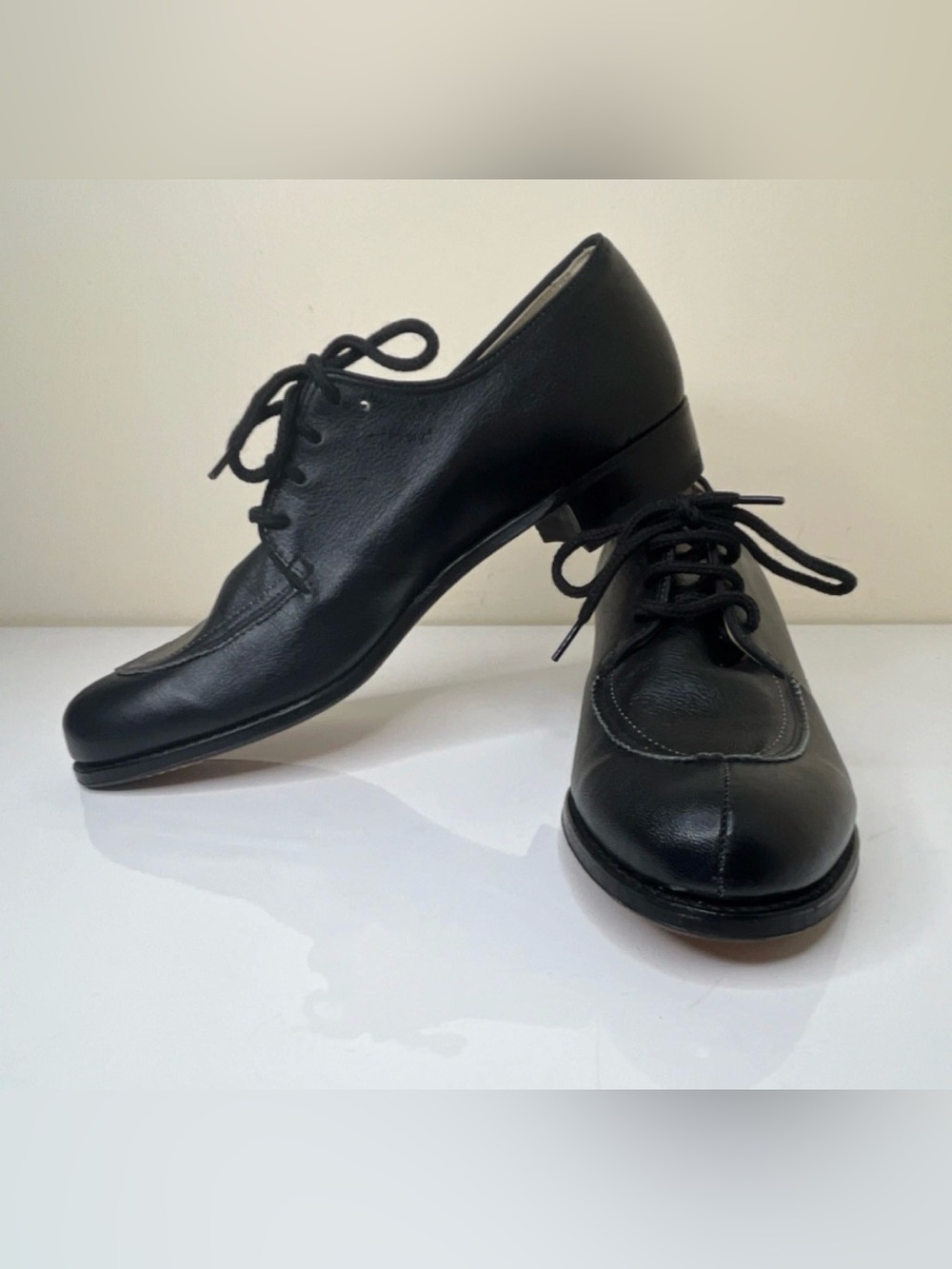 Vintage US Military Service Women’s Black Oxford Shoe Size 9.5 4A Deadstock